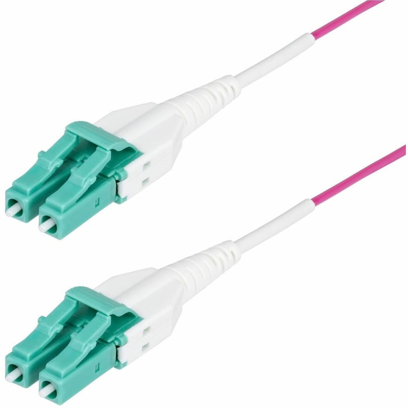 OM4 LC/LC MULTIMODE FIBER CABLE UNIBOOT/OFNR RISER/100G - 50/125 - Thumbnail 1