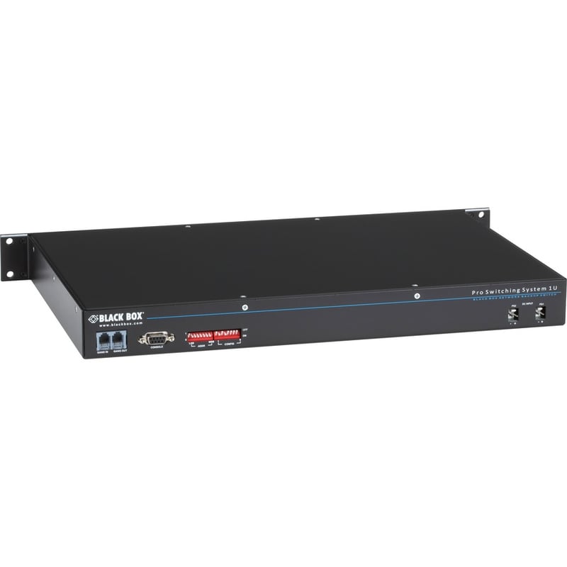 Black Box Rackmount Gang Switch - 19" , 1U, (8) RJ-45 A/B (All Pins), Network Manageable - Thumbnail 2
