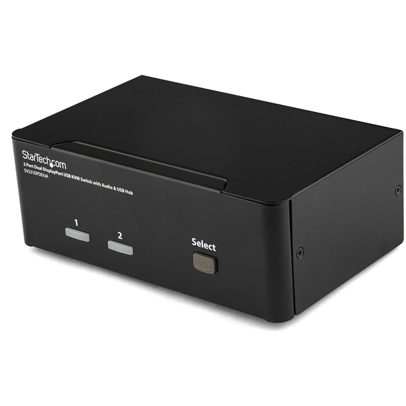 StarTech.com 2 Port Dual DisplayPort USB KVM Switch with Audio - Thumbnail 1