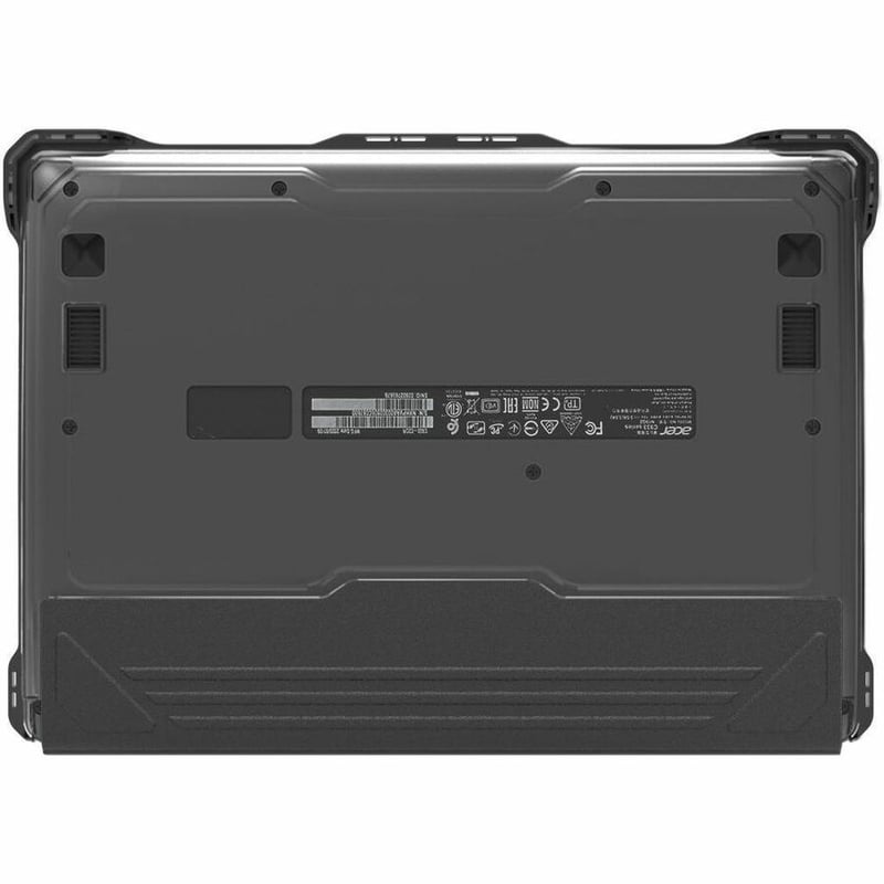MAXCases, chromebook cases, 12" , precision-fit, maximized protection, shock dissipation, Acer C871 Chromebook 712, custom color, clear, black - Thumbnail 4