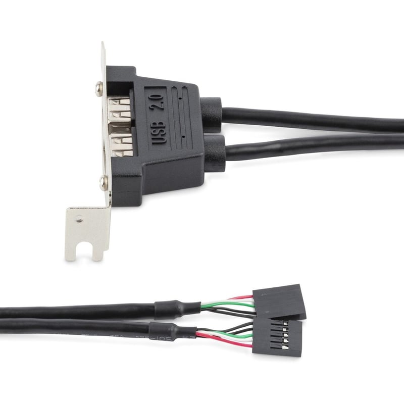 StarTech.com 2 Port USB A Female Low Profile Slot Plate Adapter - Thumbnail 4