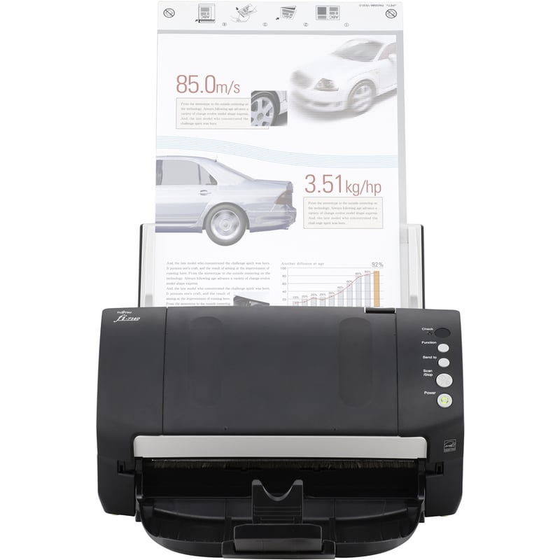 Fujitsu fi-7140 Robust General Office Desktop Color Duplex Document Scanner with Auto Document Feeder (ADF) - Thumbnail 3