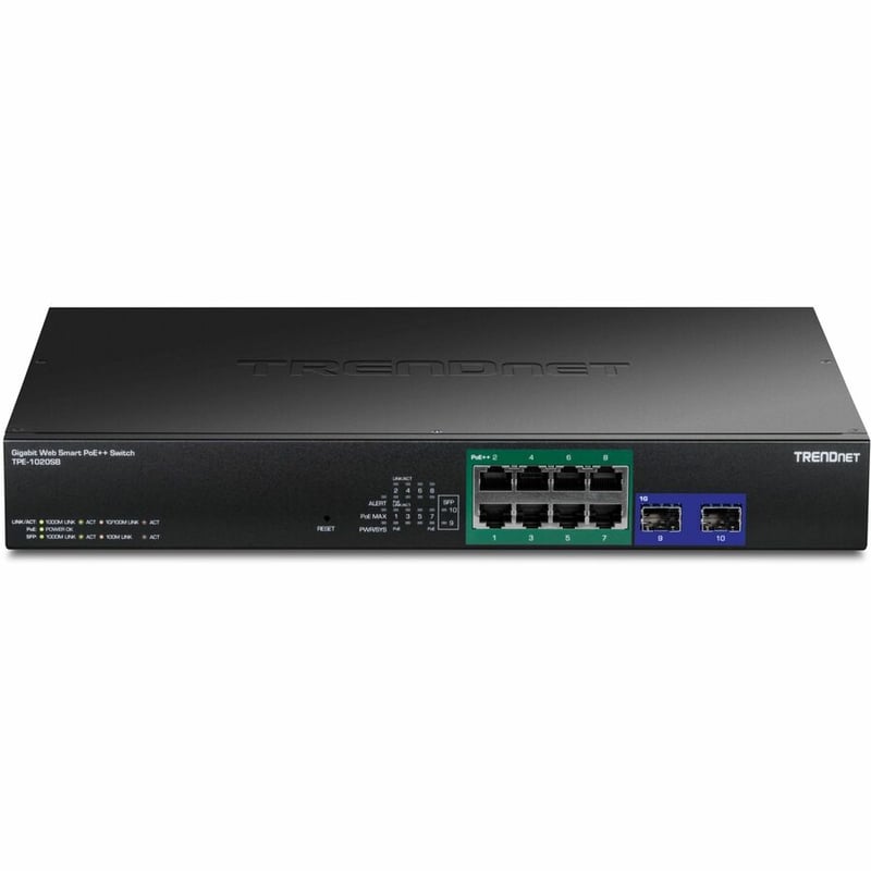 10-PORT GIGABIT WEB SMART POE++ SWITCH - Thumbnail 3