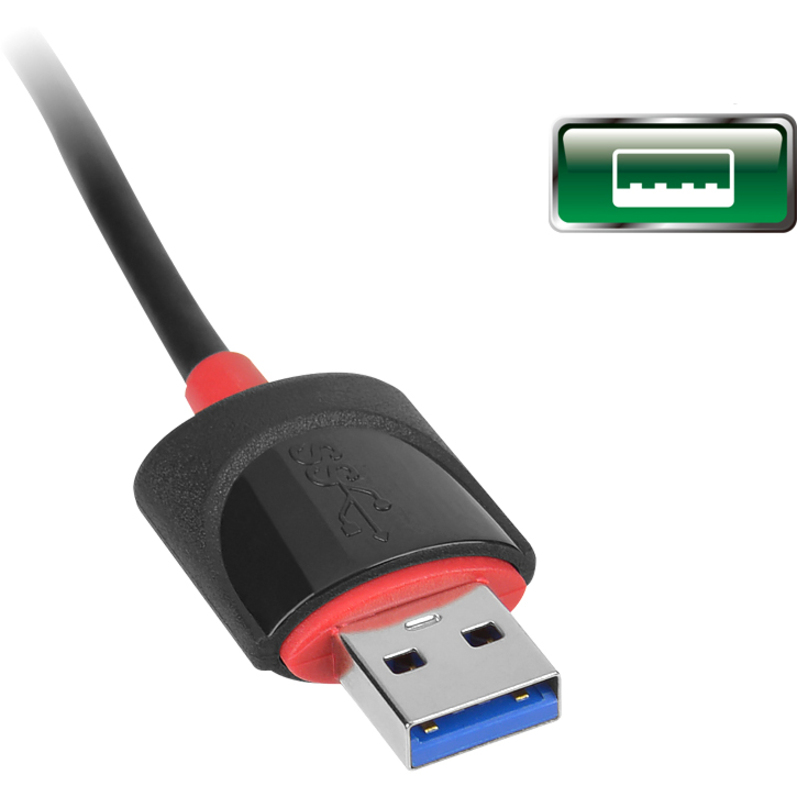 SIIG SuperSpeed USB 3.0 Gigabit LAN Adapter - Black - Thumbnail 5