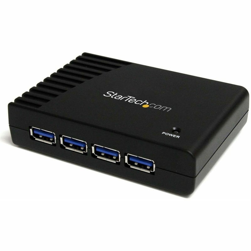 StarTech.com 4 Port Black SuperSpeed USB 3.0 Hub - 5Gbps - Thumbnail 1