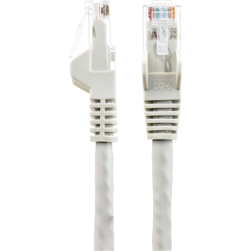 StarTech.com 6in (15cm) CAT6 Ethernet Cable, LSZH (Low Smoke Zero Halogen) 10 GbE Snagless 100W PoE UTP RJ45 Gray Network Patch Cord, ETL - Thumbnail 3