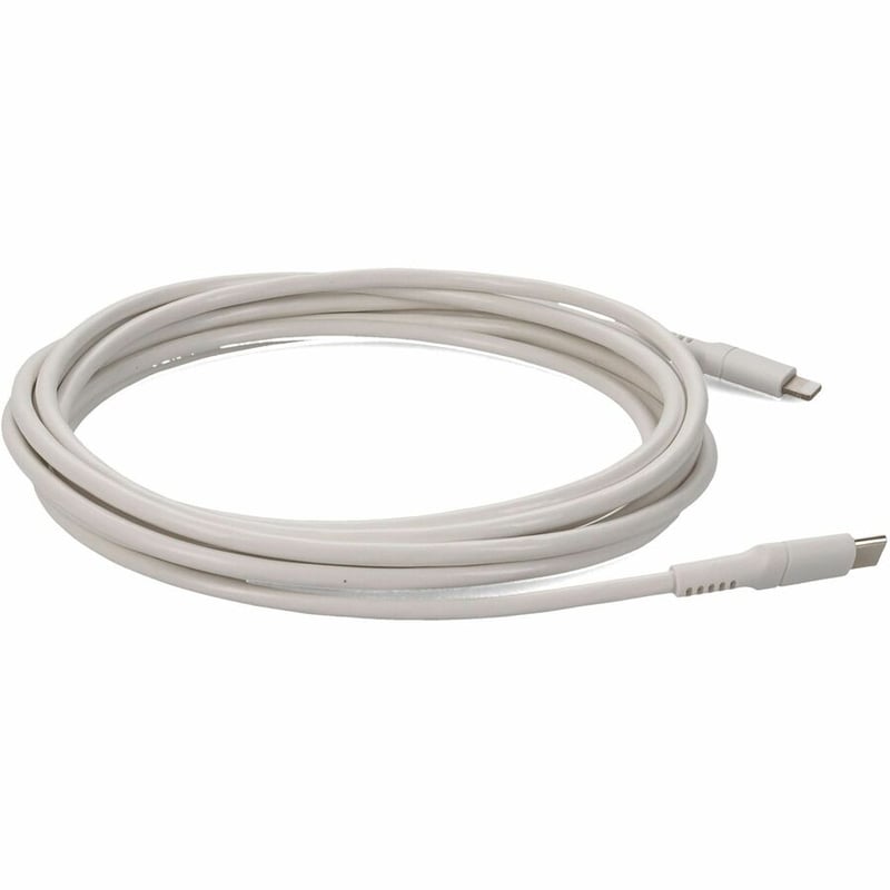 6ft (2m) USB-C 3.1 Male to Lightning Male Sync and Charge White Cable - Thumbnail 2
