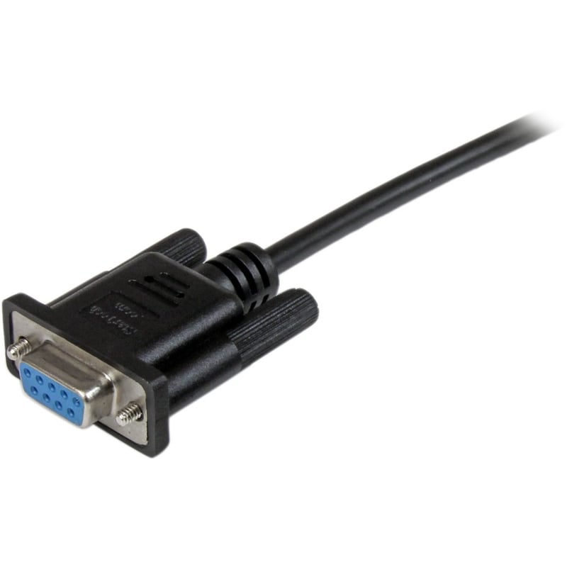StarTech.com 2m Black DB9 RS232 Serial Null Modem Cable F/F - Thumbnail 2