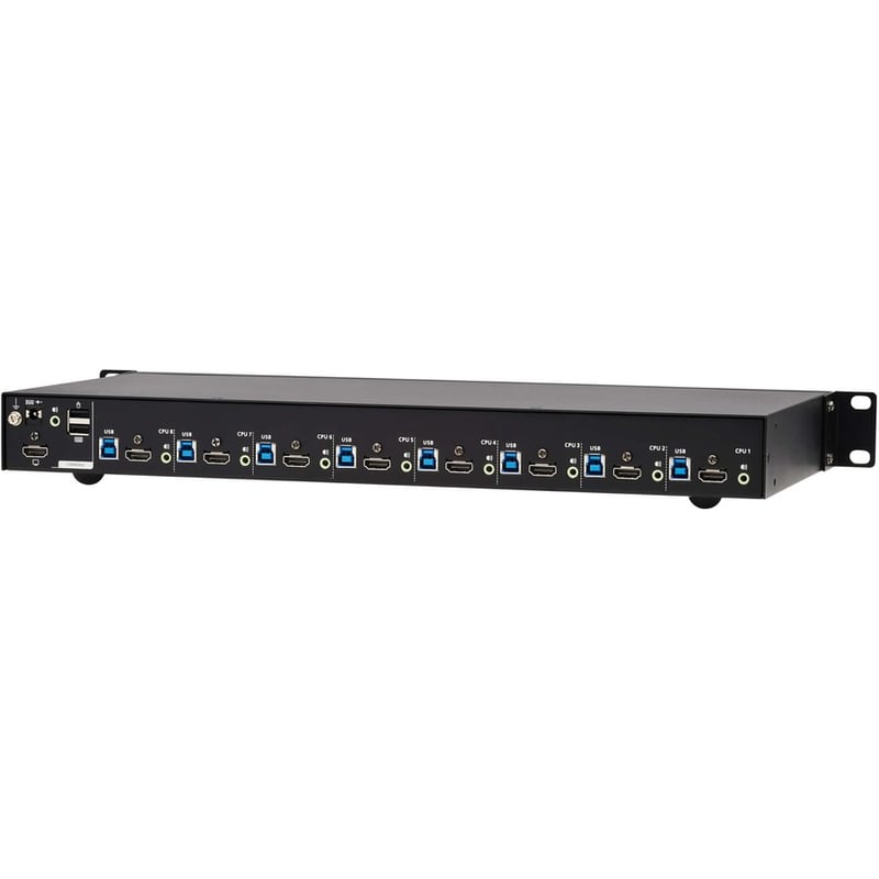 Tripp Lite by Eaton 8-Port 4K HDMI/USB KVM Switch - 4K 60 Hz Video/Audio, USB Peripheral Sharing, 1U Rack-Mount - Thumbnail 3