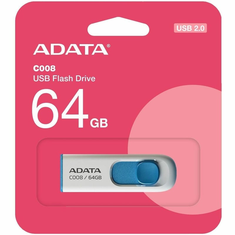 Adata C008 64GB USB 2.0 Flash Drive - Thumbnail 1