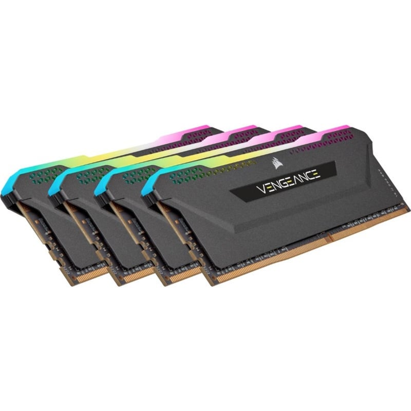 Corsair Vengeance RGB Pro SL 128GB (4x32GB) DDR4 DRAM 3200MHz C16 Memory Kit - Black - Thumbnail 2