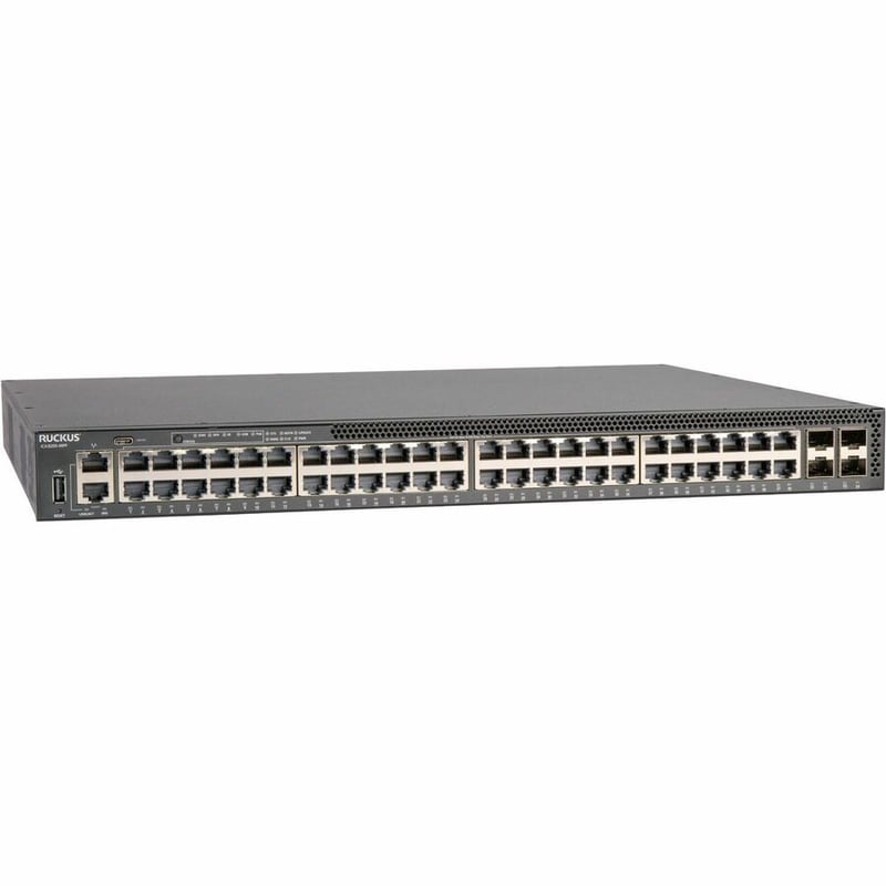 RUCKUS ICX 8200 SWITCH, 48 10/100/1000 MBPS POE+ PORTS, 4 25 GBE SFP28 STACKING/ - Thumbnail 3