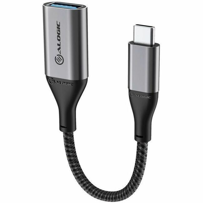 Alogic Super Ultra USB 3.1 USB-C to USB-A Adapter - 15cm - Space Grey - Thumbnail 1