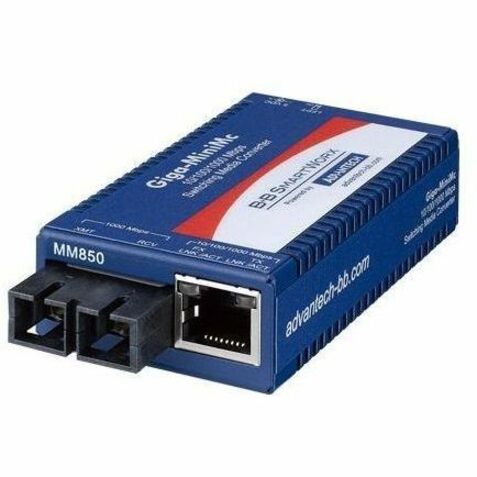 Advantech 10/100/1000Mbps Miniature Media Converter with LFPT - Thumbnail 5