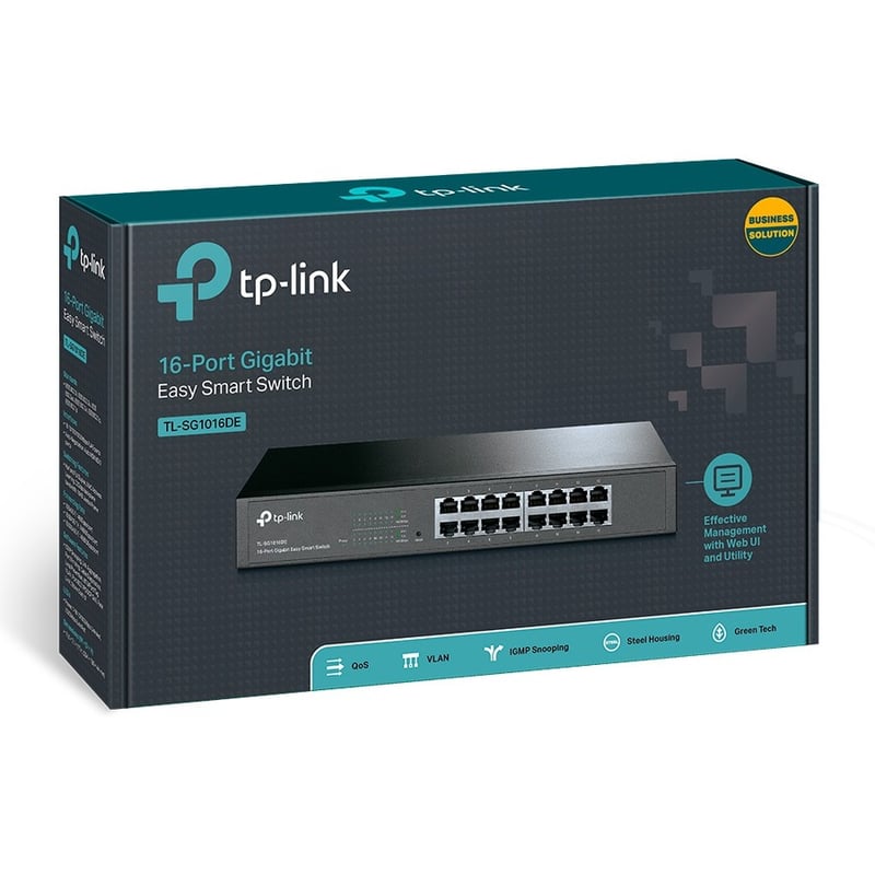 TP-LINK TL-SG1016DE - 16-Port Gigabit Easy Smart Switch - Thumbnail 4