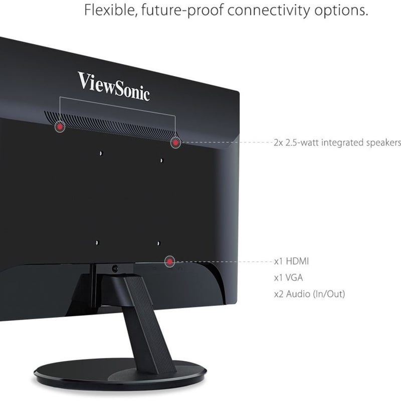 ViewSonic VA2459-SMH 24 Inch IPS 1080p LED Monitor with 100Hz, HDMI and VGA Inputs - Thumbnail 5