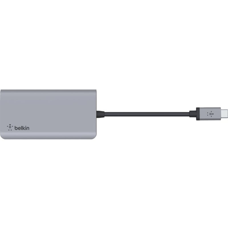 Belkin USB-C 4-in-1 Multiport Adapter, Laptop Docking Station, 2x USB-A 3.0, 4k HDMI, 100W Power Delivery - Thumbnail 2