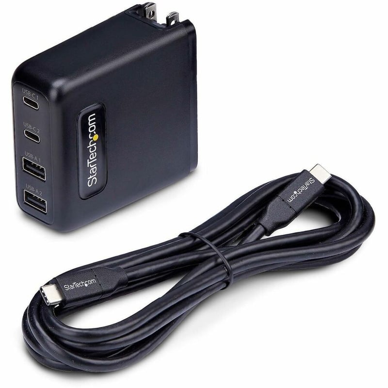 100W USB-C WALL CHARGER GAN POWER ADAPTER 2X USB-C/2X USB-A