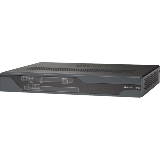 Cisco 881W Wi-Fi 4 IEEE 802.11n Wireless Integrated Services Router - Thumbnail 1