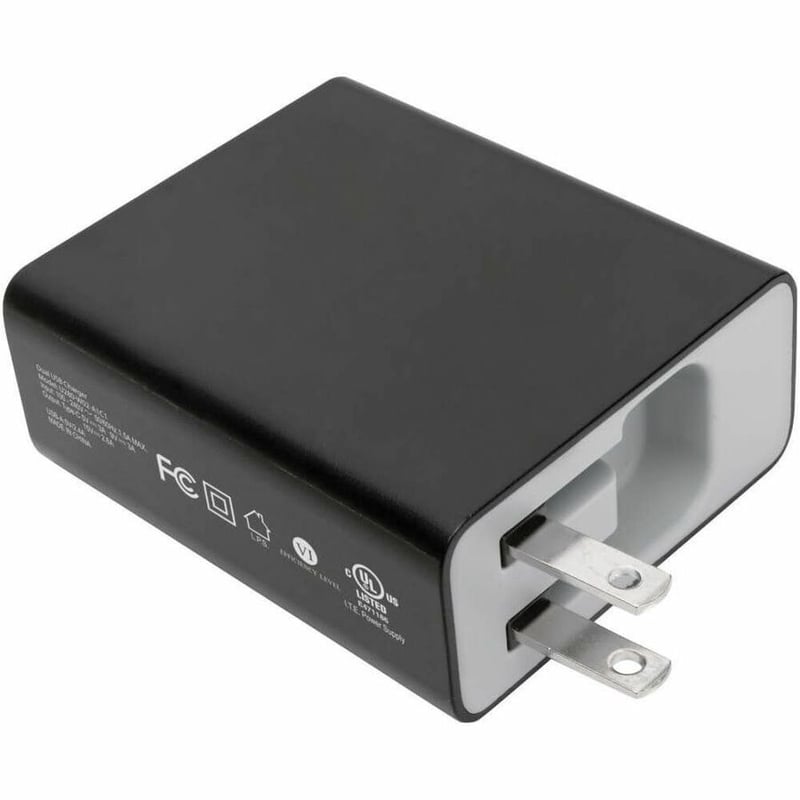 Eaton Tripp Lite Series Dual-Port USB Wall Charger with PD Charging - USB-C (39W) & USB-A (5V 2.4A/12W) - Thumbnail 2