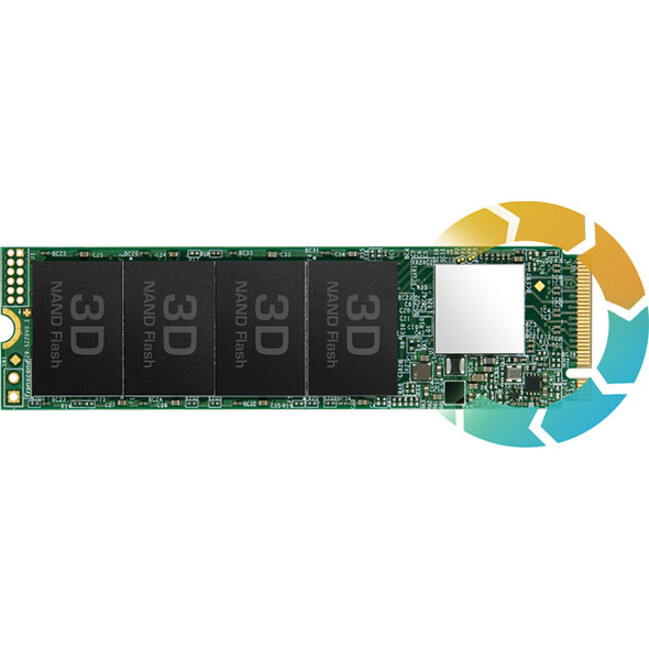 Transcend 128 GB Solid State Drive - M.2 2280 External - PCI Express (PCI Express 3.0 x4) - Thumbnail 5