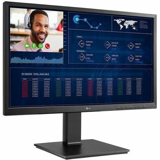LG 24CQ651W-BP All-in-One Thin Client - Intel Pentium N6005 Quad-core (4 Core) 2 GHz - Black - Thumbnail 3