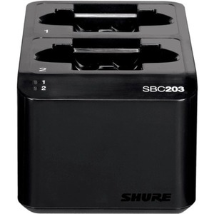 Shure SBC203 Dual Docking Recharging Station for SB903 Lithium-Ion Battery - Thumbnail 1