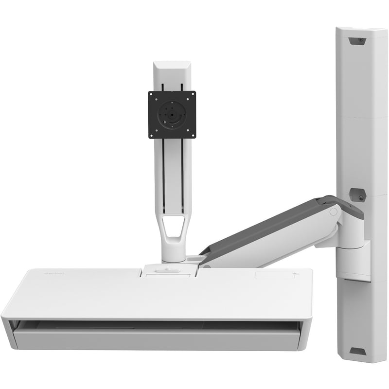Ergotron CareFit Mounting Arm for Monitor, Mouse, Keyboard, LCD Display, Mount Extension - White - Thumbnail 1