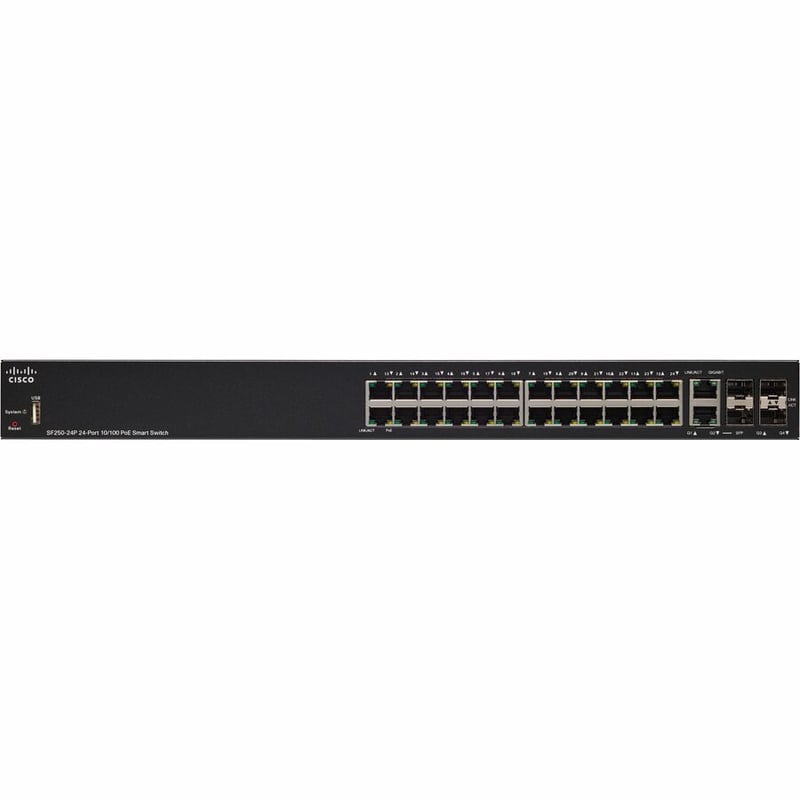Cisco SF250-24P Ethernet Switch - Thumbnail 2