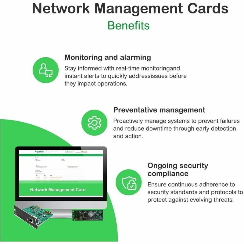 Device monitoring and management, Network Management Cards, NMC4 for Galaxy VS, Galaxy VL & Galaxy VXL, secure remote UPS monitoring and management - Thumbnail 2