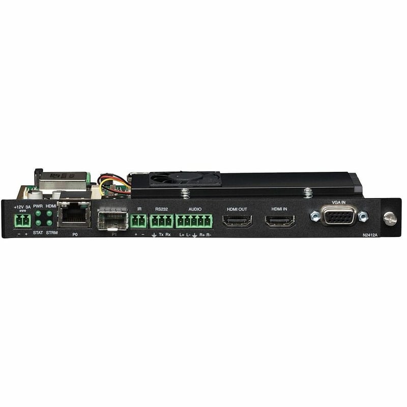 AMX JPEG 2000 4K60 4:4:4 UHD Video Over IP Encoder Card with PoE, KVM, AES-67 - Thumbnail 2