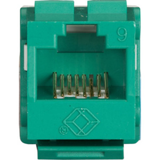 Black Box 25-PK Green Unshielded CAT6 Keystone Jack, 110 Punchdown, TAA - Thumbnail 2