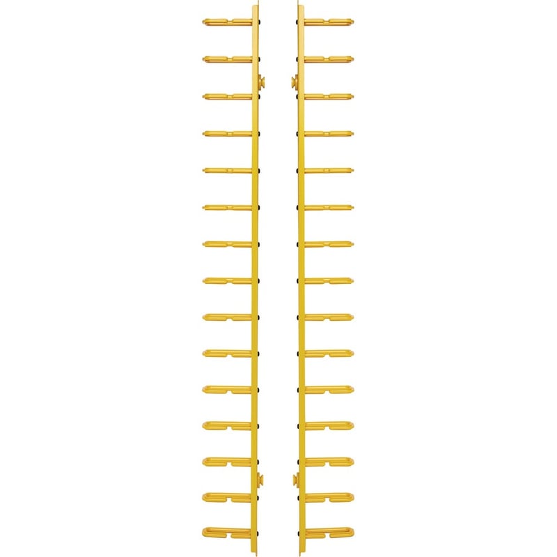 Eaton Tripp Lite Series Vertical Cable Manager - Flexible Rings, Yellow, 6 ft. (1.8 m) - Thumbnail 4