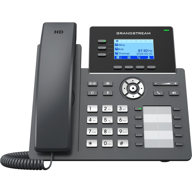 Grandstream GRP2604 IP Phone - Corded - Corded - Wall Mountable, Desktop - Thumbnail 1