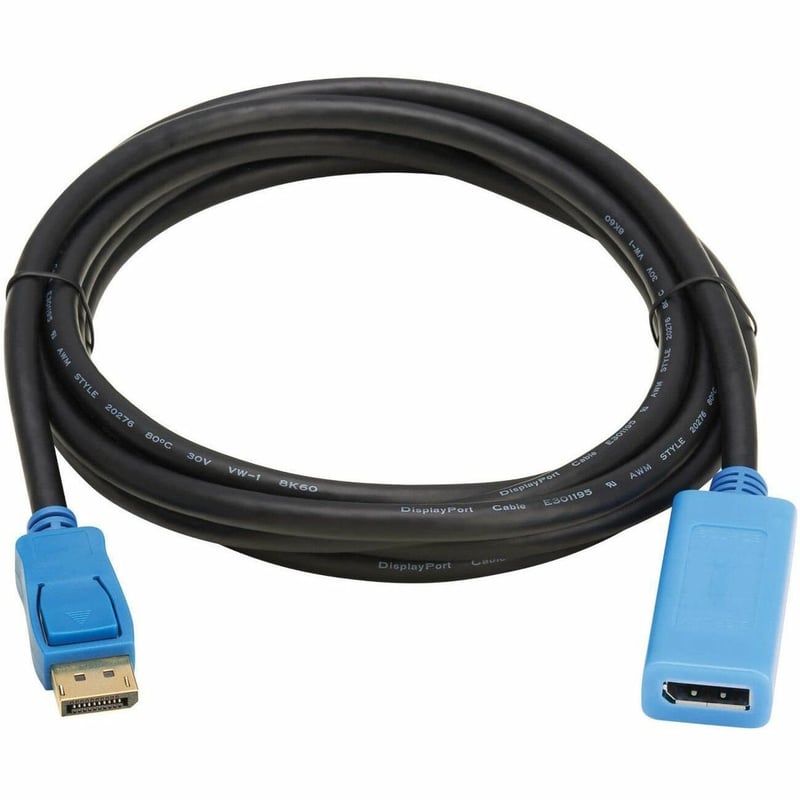 Eaton Tripp Lite Series DisplayPort Extension Cable with Active Repeater and Latching Connector (M/F), 8K 60 Hz, HDR, 4:4:4, HDCP 2.2, 9 ft. (2.7 m), TAA - Thumbnail 1