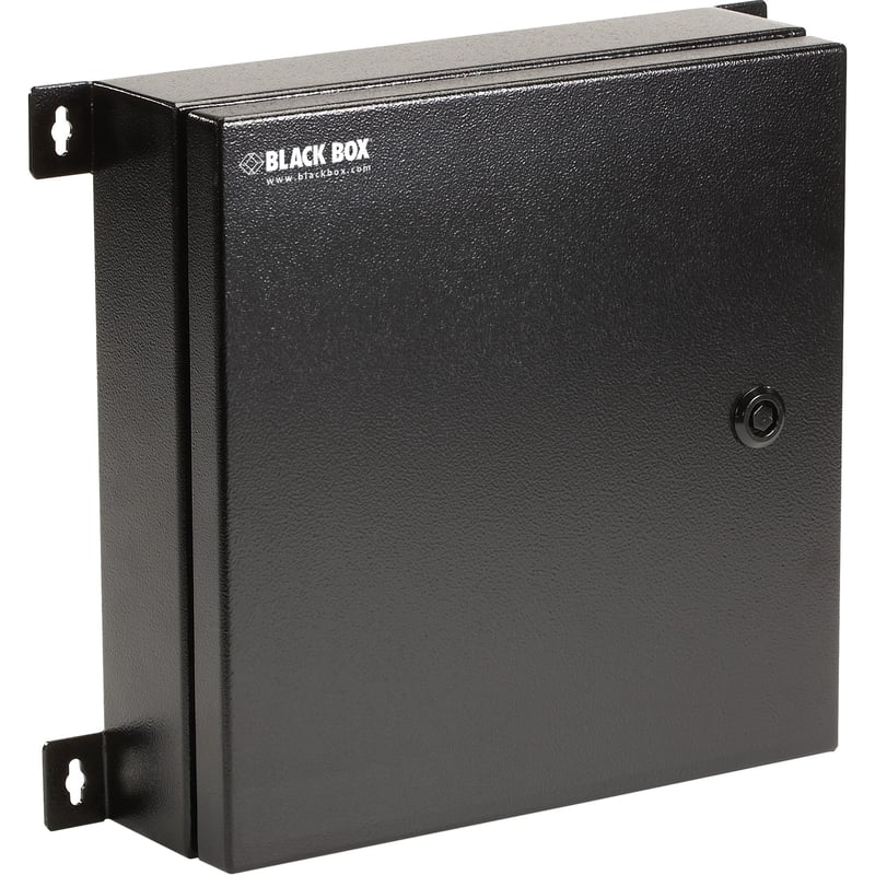 Black Box NEMA 4 Rated Fiber Optic Wallmount Enclosure, 2 Adapter Panels - Thumbnail 1