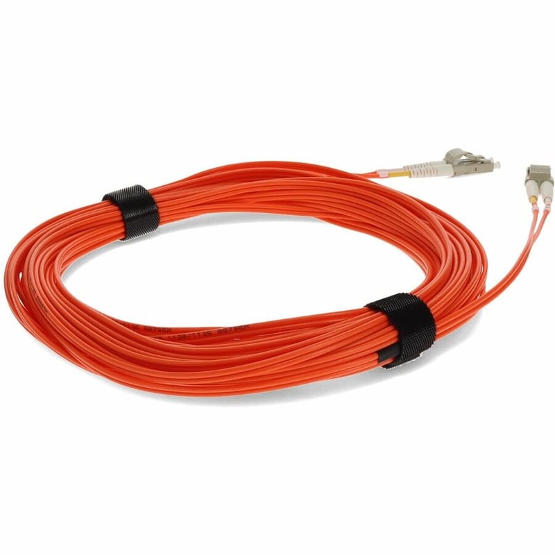 AddOn 15m LC to LC Orange OM2 Duplex OFNR (Riser-Rated) Fiber Patch Cable - Thumbnail 5
