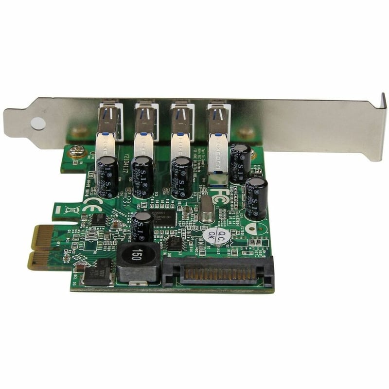 StarTech.com 4 Port PCI Express PCIe SuperSpeed USB 3.0 Controller Card Adapter with UASP - 5Gbps - SATA Power - Thumbnail 4