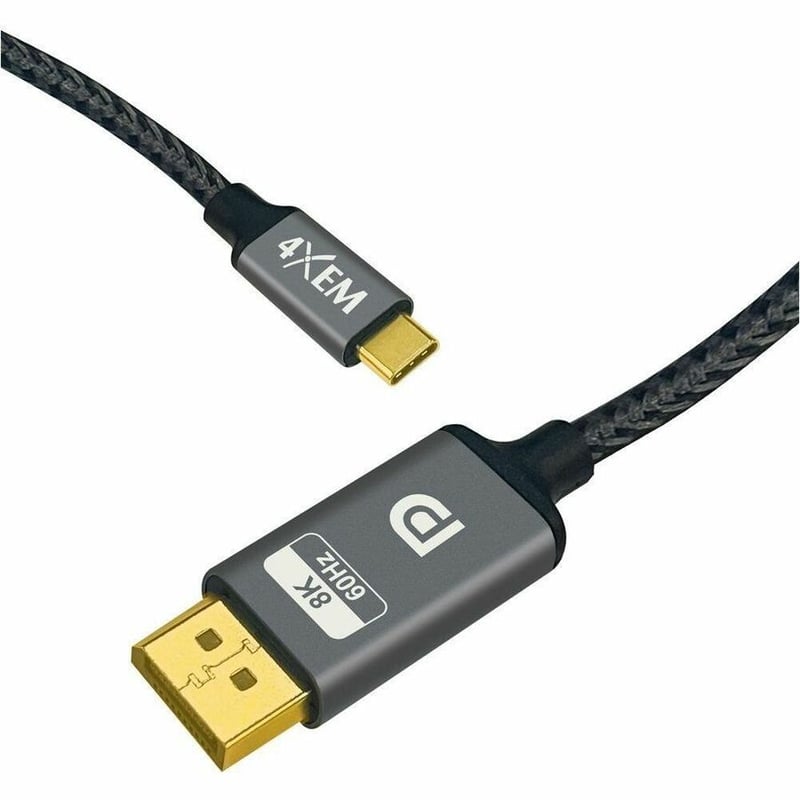 4XEM 8K/4K 1M USB-C to DisplayPort 1.4a Cable - High-Speed Video Adapter - Thumbnail 3