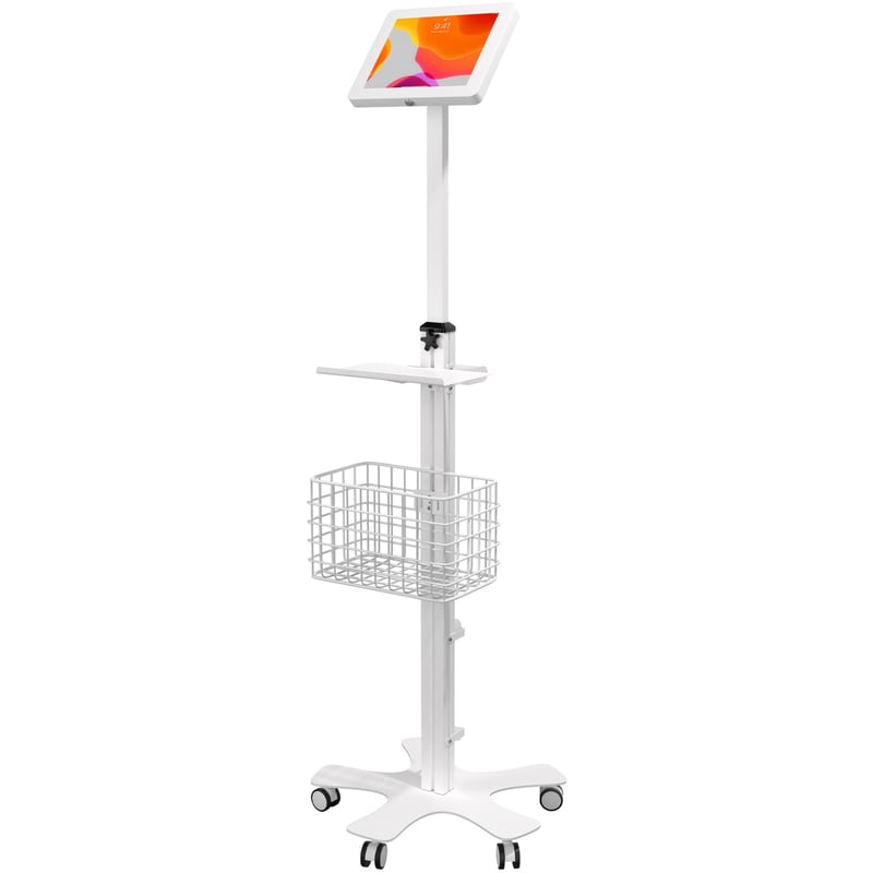 CTA Digital CTA Medical Floor Stand Enclosure for iPad Gen 10, 11" iPad Pro, & More - Thumbnail 1