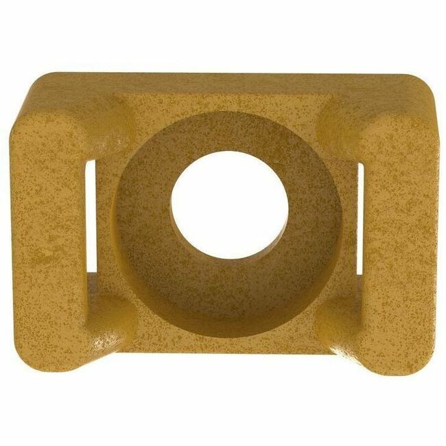 Panduit TM2S8-C71 Cable Tie Mount, Brown, PEEK, 0.64x0.43" , #8 Screw, PK100 - Thumbnail 1