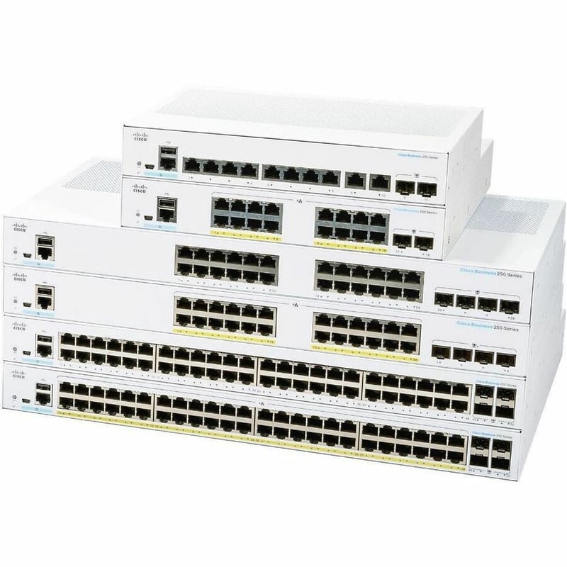 CBS250 SMART 24-PORT GE, 4X10G SFP+ REMANUFACTURED - Thumbnail 2