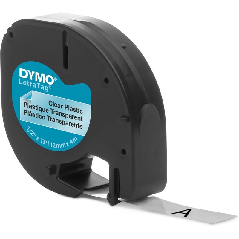 LETRATAG LABELS, PLASTIC - CLEAR, EASY-TO-READ AND TEAR-RESISTANT LABELS ARE PER