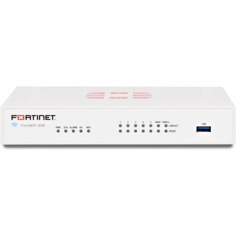Fortinet FortiWifi FWF-50E Network Security/Firewall Appliance - Thumbnail 1