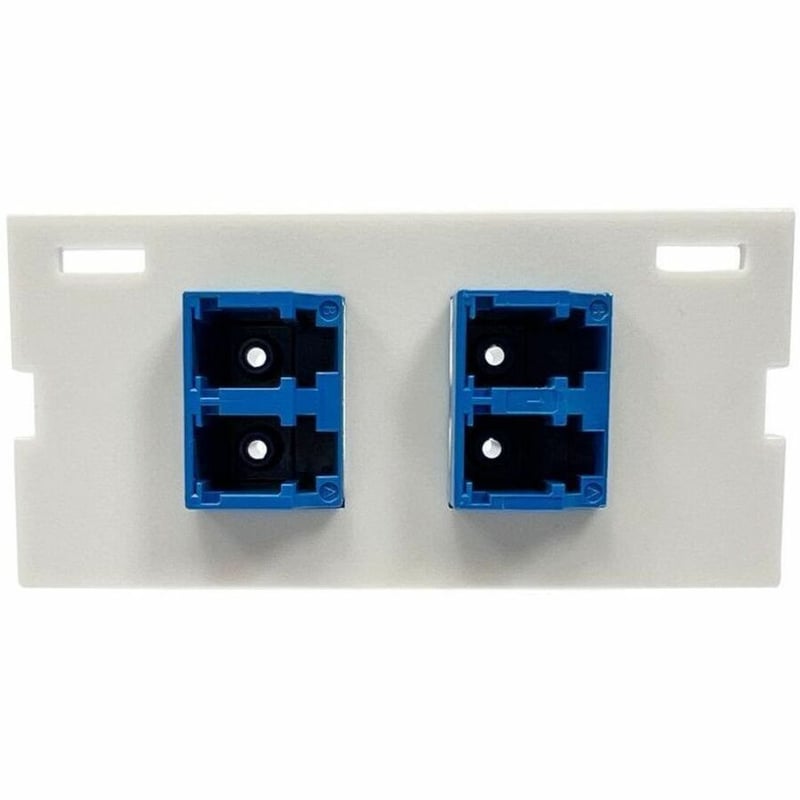 Ortronics SII,2/LC,SM,180Deg,Flush,1U,Fog/Blue - Thumbnail 4