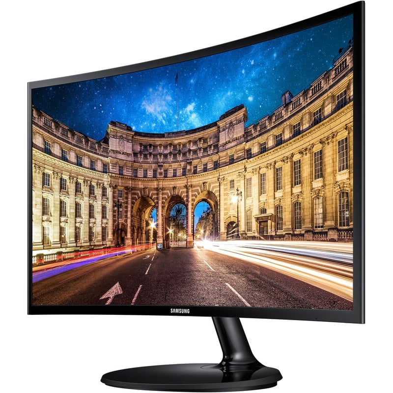 Samsung C27F390 27" Class Full HD Curved Screen LCD Monitor - 16:9 - High Glossy Black - TAA Compliant - Thumbnail 2