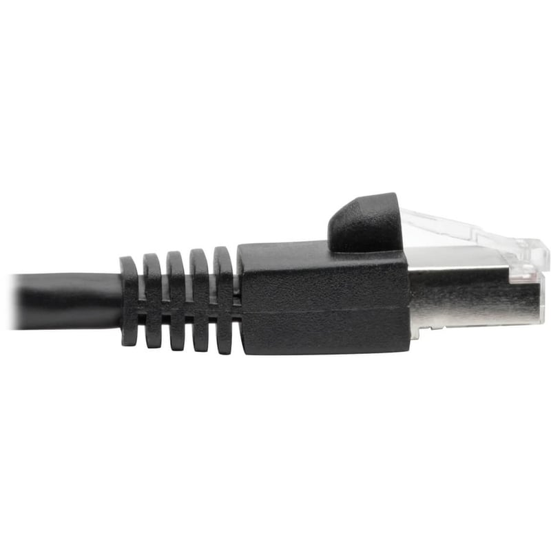 Eaton Tripp Lite Series Cat6a 10G Snagless Shielded STP Ethernet Cable (RJ45 M/M), PoE, Black, 6-in. (15.24 cm) - Thumbnail 4