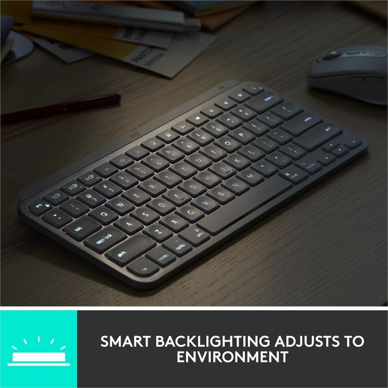 Logitech MX Keys Mini (Pale Grey) - Thumbnail 5