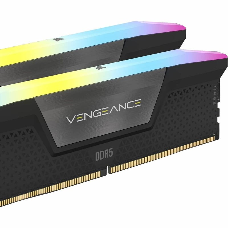 Corsair Vengeance RGB 64GB (2x32GB) DDR5 DRAM 6400MT/s C32 Memory Kit - Black