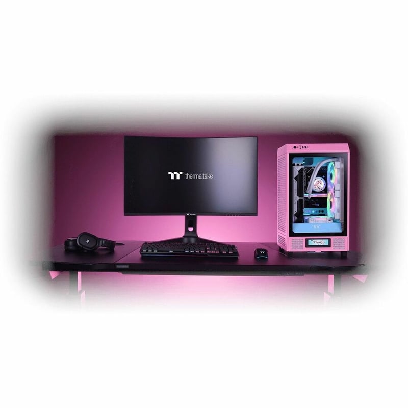 Thermaltake The Tower 200 Bubble Pink Mini Chassis - Thumbnail 3